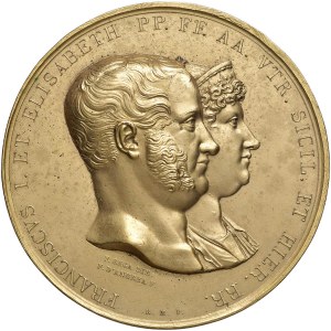 NAPOLI Francesco I (1825-1830) Medaglia 1825 Per la salita a...