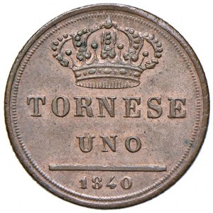 NAPLES Ferdinand II (1830-1859) Tornese 1840 - Nomisma 1239...