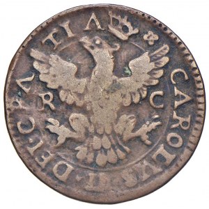 PALERMO Carlo II (1665-1700) Grano 1699 - MIR 497/2 CU (g 5,...