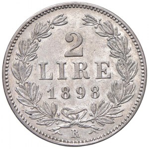 SAN MARINO 2 Lire 1898 - AG (g 9,94)...