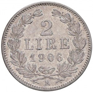 SAN MARINO 2 Lire 1906 - AG (g 10.00) Hits to the edge but nice...