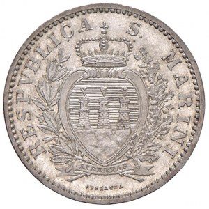 SAN MARINO Lira 1898 - AG (g 5,01)...