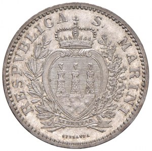 SAN MARINO Lira 1898 - AG (g 5.01)...