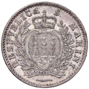 SAN MARINO Lira 1906 - AG (g 4.99)...