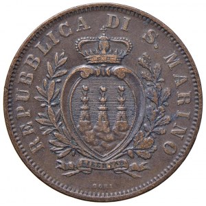 SAN MARINO 10 Centesimi 1875 - CU (g 9,85)...