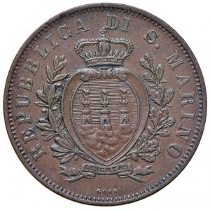 SAN MARINO 10 Centesimi 1893 - CU (g 9,81)...