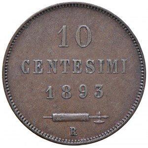 SAN MARINO 10 Centesimi 1893 - CU (g 9,81)...