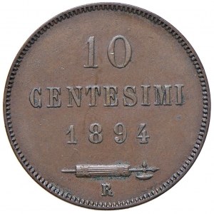 SAN MARINO 10 Centesimi 1894 - CU (g 9,91)...