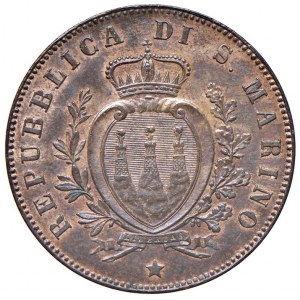 SAN MARINO 5 Centesimi 1869 - CU (g 5,15)...