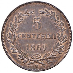 SAN MARINO 5 Centesimi 1869 - CU (g 5,15)...