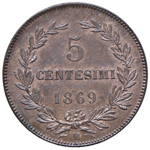SAN MARINO 5 Centesimi 1869 - CU (g 5,06)...