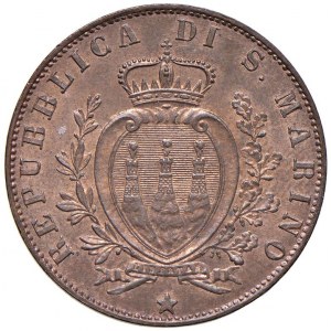 SAN MARINO 5 Centesimi 1894 - CU (g 4,94) Rame rosso...