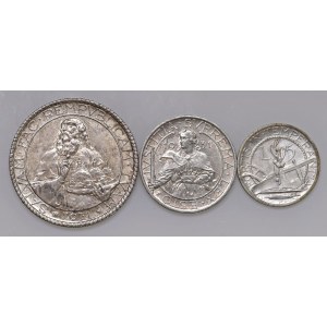 SAN MARINO 20, 10, 5 lír 1931 - AG Sada troch mincí, ...