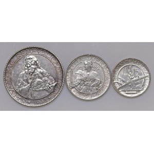 SAN MARINO 20, 10, 5 Lire 1932 - AG Los von drei Münzen...