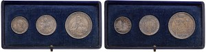 SAN MARINO 20, 10, 5 Lire 1935 - AG Lot of three coins inse...