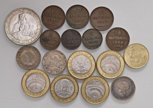 SAN MARINO Lot of 17 coins, incluese 20 lire 1933, 5 lire...