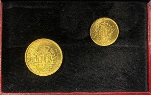 SAN MARINO 1 and 2 Scudi 1974 - AU (g 3 + 6 - Tit. 917) Lot ...