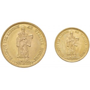 SAN MARINO 1 e 2 Scudi 1974 - AU (g 3 + 6 - Tit. 917) Lotto ...