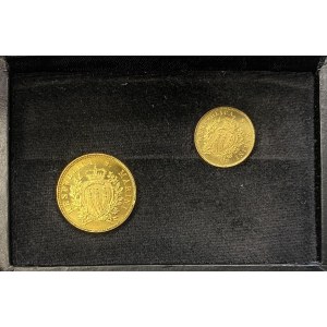 SAN MARINO 1 a 2 Scudi 1975 - AU (g 3 + 6 - Tit. 917) Lot ...