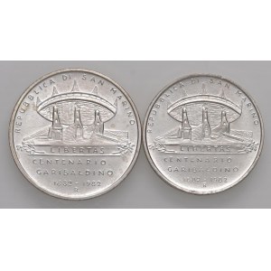 SAN MARINO 1.000 e 500 Lire 1982 - AG (g 14,63 + 11,08) Lott...
