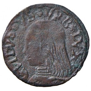 URBINO Guidobaldo I (1482-1508) Quattrino - Cav. 33 CU (g 1,...
