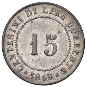 VENEZIA Governo Provvisorio (1848) 15 Centesimi 1848 - Gig. ...