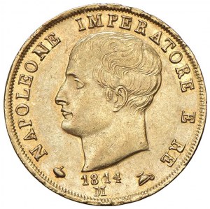 Napoleon (1805-1814) Milan - 40 Lire 1814 Shaped tips...