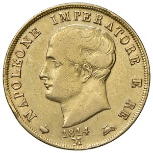 Napoleon (1805-1814) Miláno - 40 Lire 1814 Tvarované hroty...