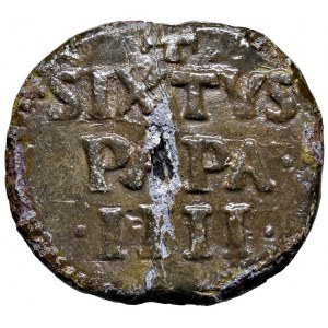 Sisto IV (1471-1484) Bolla plumbea - PB (g 40,50 - 35 mm) Fr...