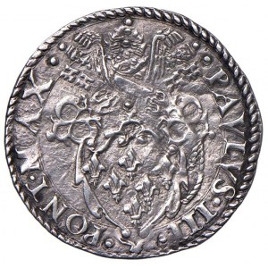 Paul III (1534-1549) Grosso s.d. - Munt. 65 AG (g 1,75) Pie...