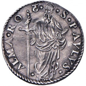 Paul III (1534-1549) Grosso s.d. - Munt. 65 AG (g 1,75) Pie...