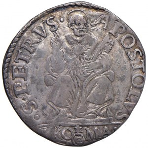 Paolo IV (1559-1559) Testone - MIR 1053/5b; Munt. 9 AG (g 9,...