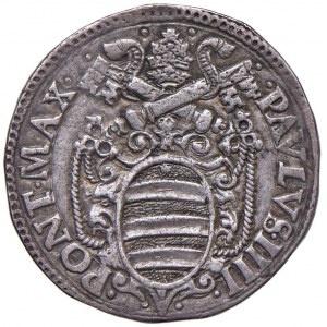 Paolo IV (1555-1559) Ancona - Testone 1557 - Munt. 26 AG (g ...