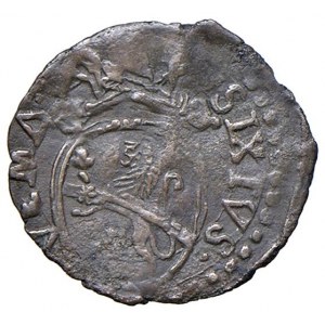Sisto V (1585-1590) Fano - Quattrino - Munt. 116 CU (g 0,61)...