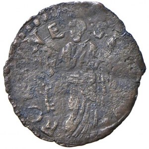 Sisto V (1585-1590) Fano - Quattrino - Munt. 116 CU (g 0,61)...