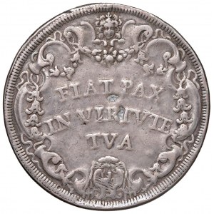 Clemente XI (1700-1721) Piastra A. IX - Munt. 37 AG (g 31,50...