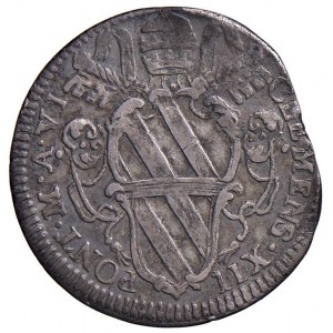 Clemente XII (1730-1740) Giulio A. VI - Munt. 86 AG (g 2,50)...