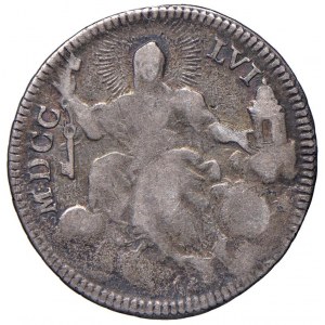 Benedetto XIV (1740-1758) Quinto di scudo 1756 A. XVII - Mun...