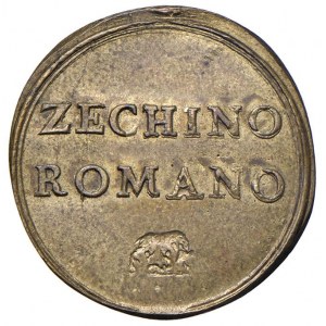 Benedetto XIV (1740-1758) Peso monetale del zecchino - AE (g...
