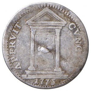 Pius VI (1775-1779) Grosso 1775 A. I - Munt. 50 AG (g 1,16) R..