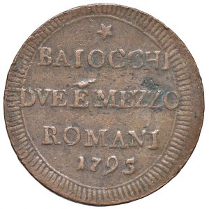 Pio VI (1775-1799) Roma - Sampietrino 1795 con PRINCEPS APOS...