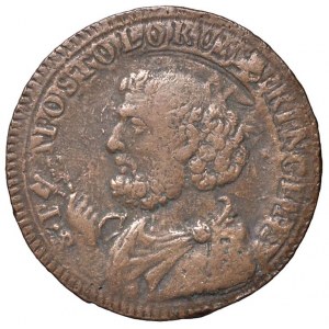 Pio VI (1775-1799) Roma - Sampietrino 1796 con T M - Nomisma...