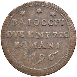 Pio VI (1775-1799) Sampietrino 1796 - Nomisma 134 CU (g 17,5...