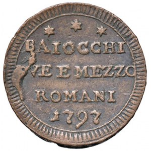 Pio VI (1775-1799) Sampietrino 1797 - Nomisma 134b CU (g 17,...