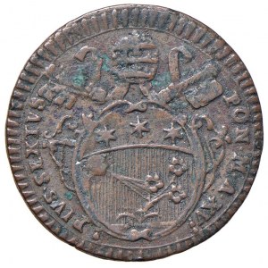 Pius VI (1775-1799) Halber Baiocco A. XV - Nomisma 210 CU (g 4...