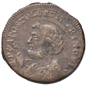 Pio VI (1775-1799) Civitavecchia - Sampietrino 1796 - Nomism...