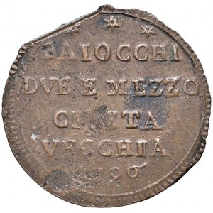 Pio VI (1775-1799) Civitavecchia - Sampietrino 1796 - Nomism...