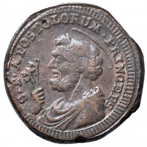 Pio VI (1775-1799) Fermo - Sampietrino 1796 - Nomisma 50 CU ...