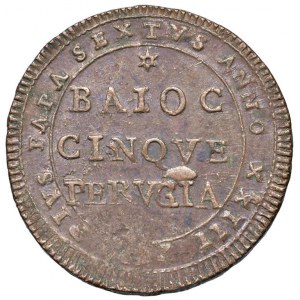 Pio VI (1775-1799) Perugia - Madonnina 1797 A. XXIII - Nomis...