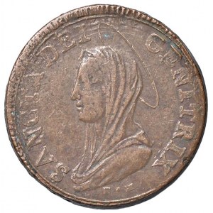 Pio VI (1775-1799) Perugia - Madonnina 1797 con T M e con st...